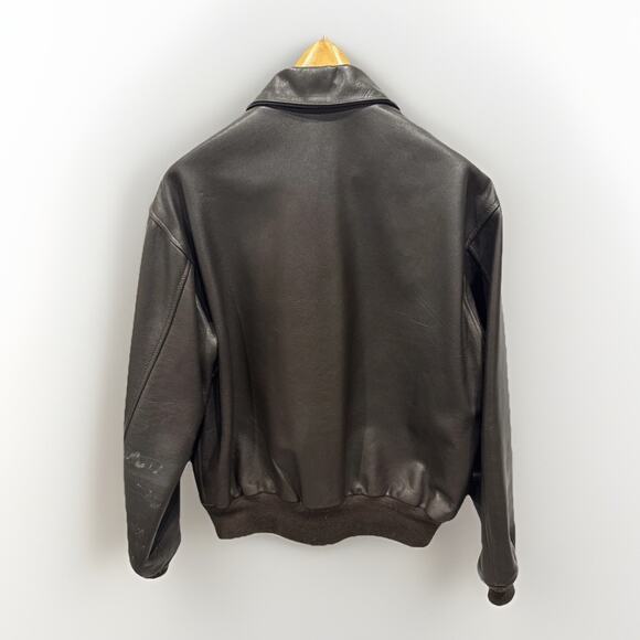 Avirex A-2 50th Anniversary 1947-1997 Genuine Goat Skin Leather Jacket Size 44 - Picture 4 of 12